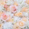 Decoratieve Bloemen Bruiloft Bloem Muur Achtergrond Woondecoratie Nep Podium Weg Gids Layout Rose Zijde Props Decora