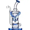 Klein Recycler Oil Rigs Glass Bong Hookahs Shisha SmokeGlass Water Pipes Dab Rigs 14mmジョイント