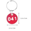 Decorative Objects Figurines Tags Number Key Id Rings Numbers Luggage Identifier Tag Dormitory Bag Numbered 50 1 Chain Disc 230804