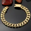 Charm Bracelets 12MM Curb Chain On Hand Jewelry Polished Brushed 316L Steel Man Bracelet For Men Classic Men Men Bracelet 230803