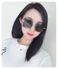 2024 New High Quality New luxury designer G family crystal diamond rivet frameless square ins star net red sunglasses GG0644S