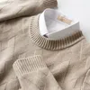 Męskie swetry mężczyźni Sweeter O-Neck Knitwear Pullover Skocznicy Vintage Autumn Winter Tops Dzianinte Blushirts D61