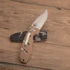 C6813DN Survival Folding Knife 8Cr13Mov Satin Half Serration Blade G10/Steel Sheet Handle Outdoor EDC Pocket Knives with Retail Box