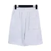 Racing rhude print checkerboard shorts men's summer new cropped pants men's summer loose sports white casual pants