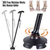 Trekking Poles Folding Cane With LED Light Foldbar Walking Stick Anti-Slip Disability Aluminium Canch Torch Justerbar Portable Emergency Lamp HKD230804