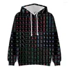 Mannen Hoodies Creatieve Mannen/Vrouwen Mode Lange Mouw China Mahjong 3D Print Sweatshirt Harajuku Streetwear Jassen