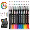 Markers Outline Metallic Markers Double Line Magic Shimmer Paint Pennor Set of 12 For Kids Adults Ritning Art Signature Coloring Journal 230803