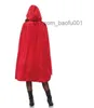 Traje temático de Halloween adulto feminino Chapeuzinho Vermelho para performance de palco vestido + xale Z230804