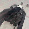 Jaqueta de Couro Feminina Clássica Estilo Curto Casacos de Pele de Ovelha Metal Triângulo Outono Quente Jaquetas Slim