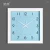 Orologi da parete Minimalista Moda moderna Nordic Orologio ultra silenzioso Soggiorno Camera da letto Orologio da taschino Quarzo quadrato