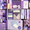 Notepads 348 Piece Vintage Scrapbook Kit Scrapbooking Supplies Junk Journal With A6 Grid NotebookMoonlight 230804