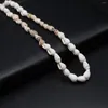 Pendant Necklaces Women Necklace Natural Freshwater Shell Beads 6 X 11 MM Charms Romantic Gifts Chain 90 CM