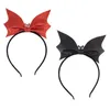 Bandane 2 pezzi Decorazione retrò Pipistrello Fascia per capelli Costume di Halloween Cerchietti per capelli Fasce per capelli Cosplay Copricapo Tessuto Prop Puntelli decorativi per feste Miss