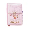 Bloc-notes Japonais Sakura Rose Rouge Violet Anime Cahier À Feuilles Mobiles Kawaii Journal De Voyage Manuel Spirale A6 Mignon Agenda Organisateur 230803