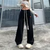 الجينز للسيدات الأزياء الكورية الساق المستقيمة جينز امرأة عالية الخصر الإناث ملابس الجينز المرأة الاتجاه عتيقة ملابس الشارع y2k سراويل 230803