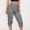 Summer New Women's Casual Capris Work Harlan Pants