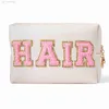 Cosmetic Bags Cases Cute Travel Chenille University Facial MMS Makeup Bag Prep Patch Makeup Bag Youth Girls Toilet Storage Organizer Z230804