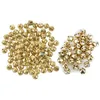 Decorações de Natal 200 unidades de sinos de metal para fazer joias artesanais de ouro - 100 unidades 10 mm 6 mm 217 N