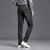 Calças jeans masculinas primavera e outono 2023 retas soltas verão finas marcas de moda sofisticadas longas