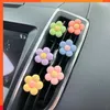 New Cute Flower Aromatherapy Car Air Outlet Decoration Perfume Clip Air Freshener Colorful Flora Decor Auto Accessories