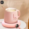 Mats Pads USB Coffee Cup Warm Heating Pad DC 5V Constant Temperature er 3 Gear Digital Display Adjustment Timing Heater for Milk Tea 230804