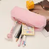 Cosmetic Bags Kawaii Girl Makeup Handbags School Stationery Pouch Pen Bag Supplies Plush Pencil Cases Lipstick Coin Purse Storage