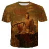 T-shirts pour hommes 2023 T-shirts imprimés en 3D avec des Statues de bouddha Hip-hop Anime Harajuku Streetwear à la mode et intéressant haut