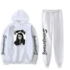 Sweats à capuche pour hommes HOODI MAN SSSniperWolf Merch deux pièces ensemble sweat à capuche unisexe survêtement pantalon Harajuku Streetwear 90s vêtements hommes femmes costume