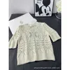 Women's T-Shirt Designer CE Family 23 Early Spring New Hollow out Pullover Knit Top Front 3D Jacquard Fairy Style O7E0