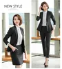 Femmes deux pièces pantalons Fromal bureau dames Blazer femmes pantalons costumes vêtements de travail vêtements d'affaires à manches longues veste OL élégant