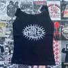 T-shirt da donna Harajuku Y2K Grafica Stampa T-shirt manica corta Kawaii Estate Emo girl Crop Top Slim top anni '90 Streetwear Black Goth Baby Tees 230803