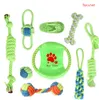 Brinquedos para mastigar para animais de estimação Algodão Trançado Ropetrumpet Chewers Tough Teething Chew Interactive Animal Cute Rope For Pets Puppy Playtime Dro Ot1Hp