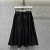 Triangle A-line Large Swing Umbrella Skirt Women's Spring/Summer 2023 Fashion Versatile Celebrity Mid Length Half-length Dress Trend