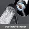 Soffioni doccia da bagno Soffione doccia Turbo nero Risparmio idrico ad alta pressione con tubo filtrante Accessori bagno Set soffione doccia per bagno R230804