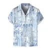 Camicie casual da uomo Pagliaccetto natalizio Uomo Vacanze estive Turismo Spiaggia Moda Tendenza Tempo libero Camicia a maniche corte con stampa digitale 3D Fit 5