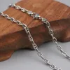 Chains Real 925 Sterling Silver 3.5mm Anchor Link Chain Men's Necklace 25.6inch