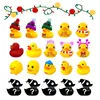 Weihnachts-Gummi-Ente-Ankunftskalender, 24 Gitter, Weihnachtsatmosphäre, Gummi-Ente, Spielzeugkalender, Überraschungsgeschenk 2023