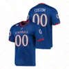 Maglia da calcio personalizzata Kansas Jayhawks Hakeem Adeniji Darrell Stuckey 32 John Riggins 12 David Jaynes 78 Anthony Collins 5 Todd Reesing Maglie