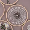 Chinese Style Products DIY Dandelion Flower Embroidery For Beginners Cross Stitch Embroidery Hoop Needle Thread Needle Punch Sewing R230803