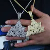 Collane con ciondolo CZ Lettere Borsa Boyz Collana Iced Out Bling 5A Zircone cubico Simbolo del dollaro Denaro Charm Moda Hip Hop Uomo Gioielli 230803