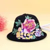 Wide Brim Hats Bucket Folding Knitted Hat Hollow Breathable Sun Embroidered Fisherman All match Female Fashion Casual Ethnic Style Out 230804