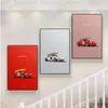 Auto sportiva di lusso Tela Pittura 911 Viaggi Retro Racing Tavola da surf Poster e stampe Simple Wall Art Sports Club Murale Room Decor w06