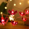 Strings 20/10LEDS Dyni Nietoperz Pająk LED LIDY String 1.5/3M Halloween Light