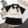 Clothing Sets 2023 Children Clothing Sets Polo Shirtsshorts School Suits for Kids Boys Girls Tracksuits Summer Toddler Outfits Baby Clothes x0803