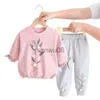 Conjuntos de roupas 2 pçs Conjuntos de roupas para bebês meninas Outono inverno Roupas infantis para meninas Roupas de treino para meninas Roupas infantis de 1 a 6 anos x0803