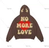 Neue Herren Hoodies Sweatshirts Braun Top Print Street Hip Hop Teen Kleidung Übergroße Buchstaben Vintage Hoodie Mode Baumwolle Lose Goth Sweatshirt