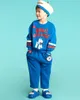 Zestawy odzieży Bebe Spring Korean Kid Boys Bluza Dzieci Bawełniane drukowane swobodne bluzy pullover ubrania dziewczyna sukienka 230803