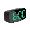 Wall Clocks LED Digital Alarm Clock Voice-Control 12/24H Dual Alarms Table Acrylic Snooze Function Night Mode Desk