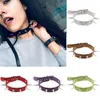 Choker Goth Big Rivets Spiked Charms Steampunk Neck Strap Men Kpop Necklaces For Women Gothic Collar Torques Jewelry Wholesale