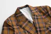 Men's Suits Suit Breasted Pattern Jacket Men Dinner Blazer For Vintage Plaid Double Slim Fit Elegant Masculino Mannen